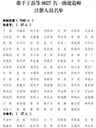 最新公告！9027人獲準(zhǔn)注冊(cè)一級(jí)建造師！